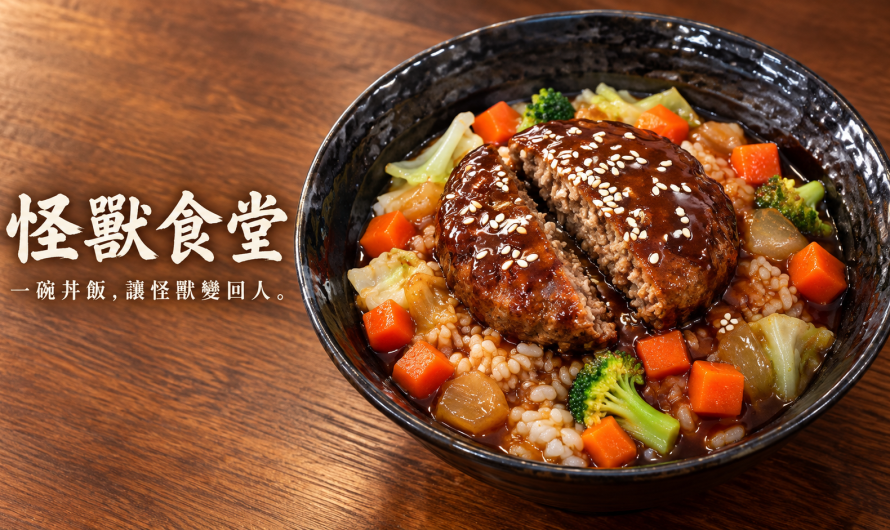 怪獸食堂 – 怪獸漢堡丼、炭香蒜牛丼