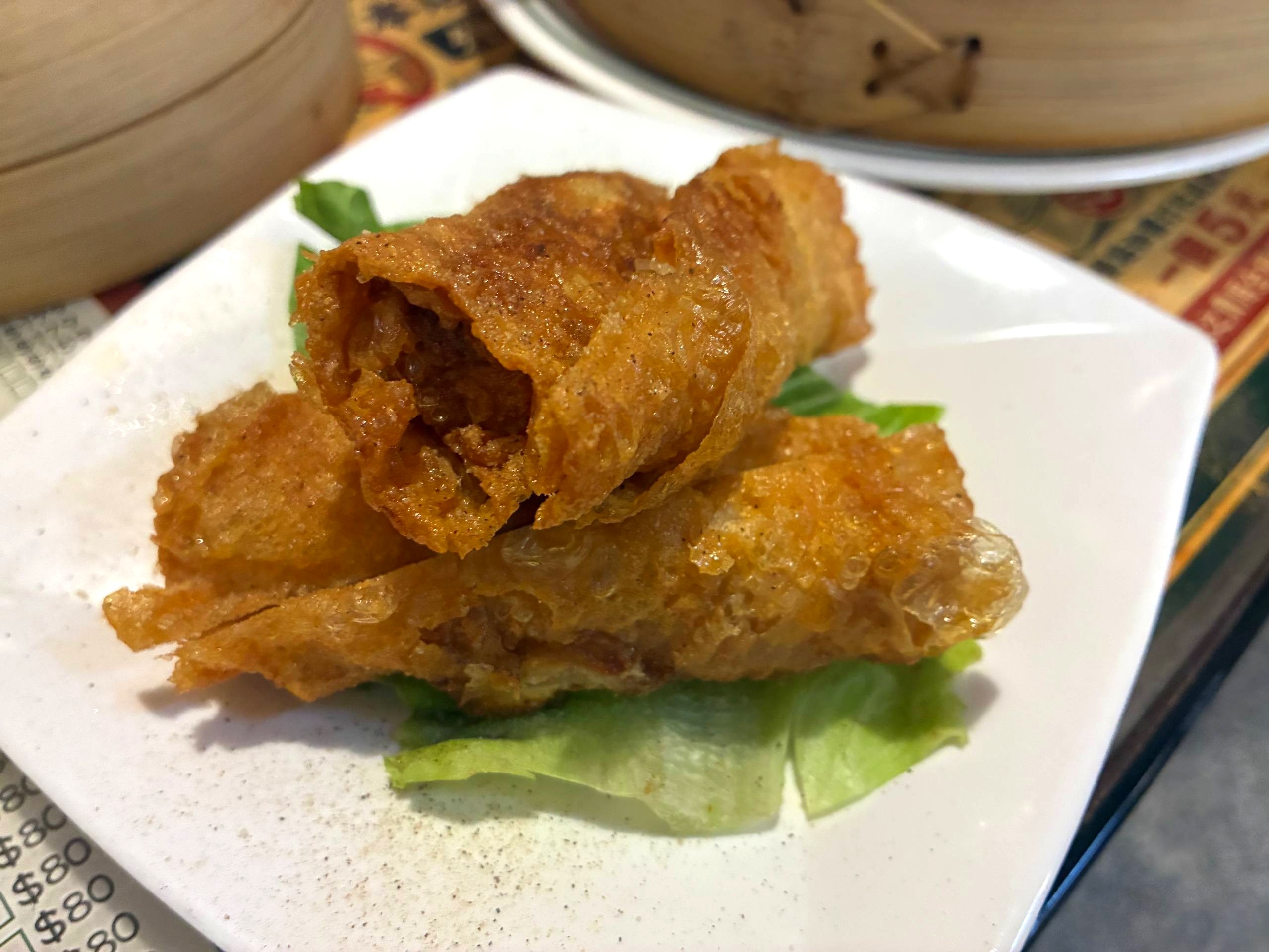 得閒飲茶腐衣鮮蝦捲